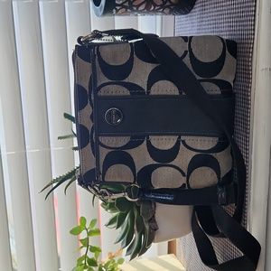 Coach fabric crossbody bag
